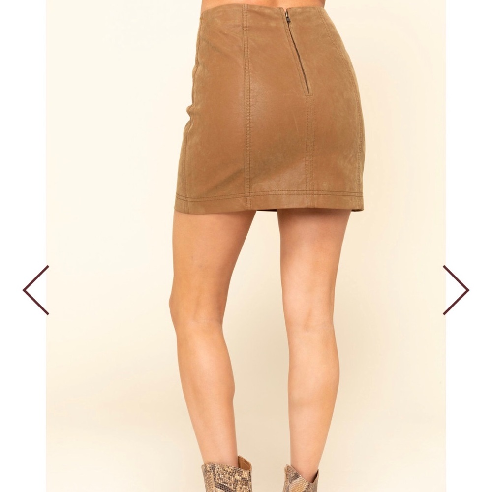 Free People Modern Femme Faux Leather Mini Skirt - Picture 3 of 8
